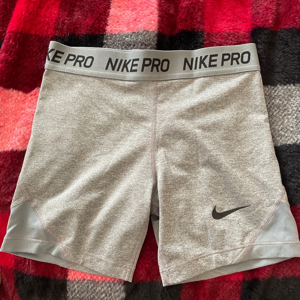 Grey Nike Pro Shorts